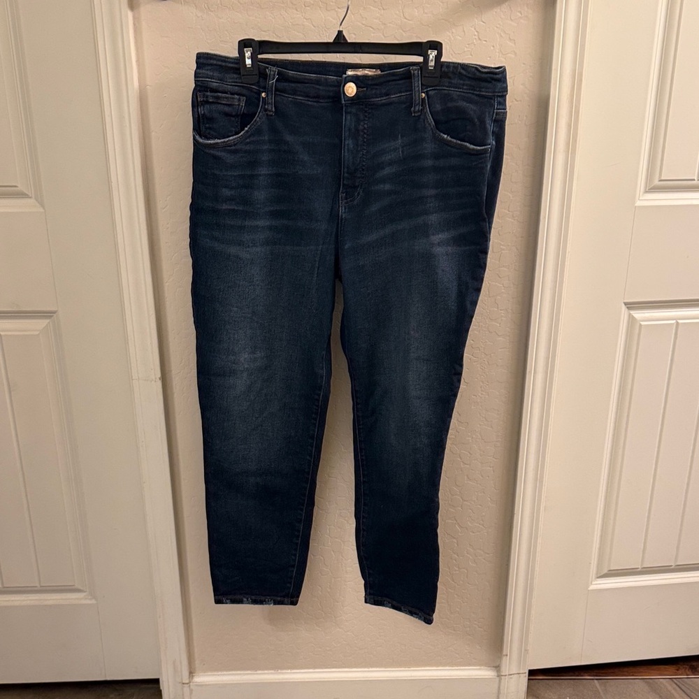 Kut from the Kloth Midnight Blue Cropped Jeans
